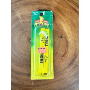 Rare Vintage Y2K Power Ranger Yellow Shoe Laces-New in Box